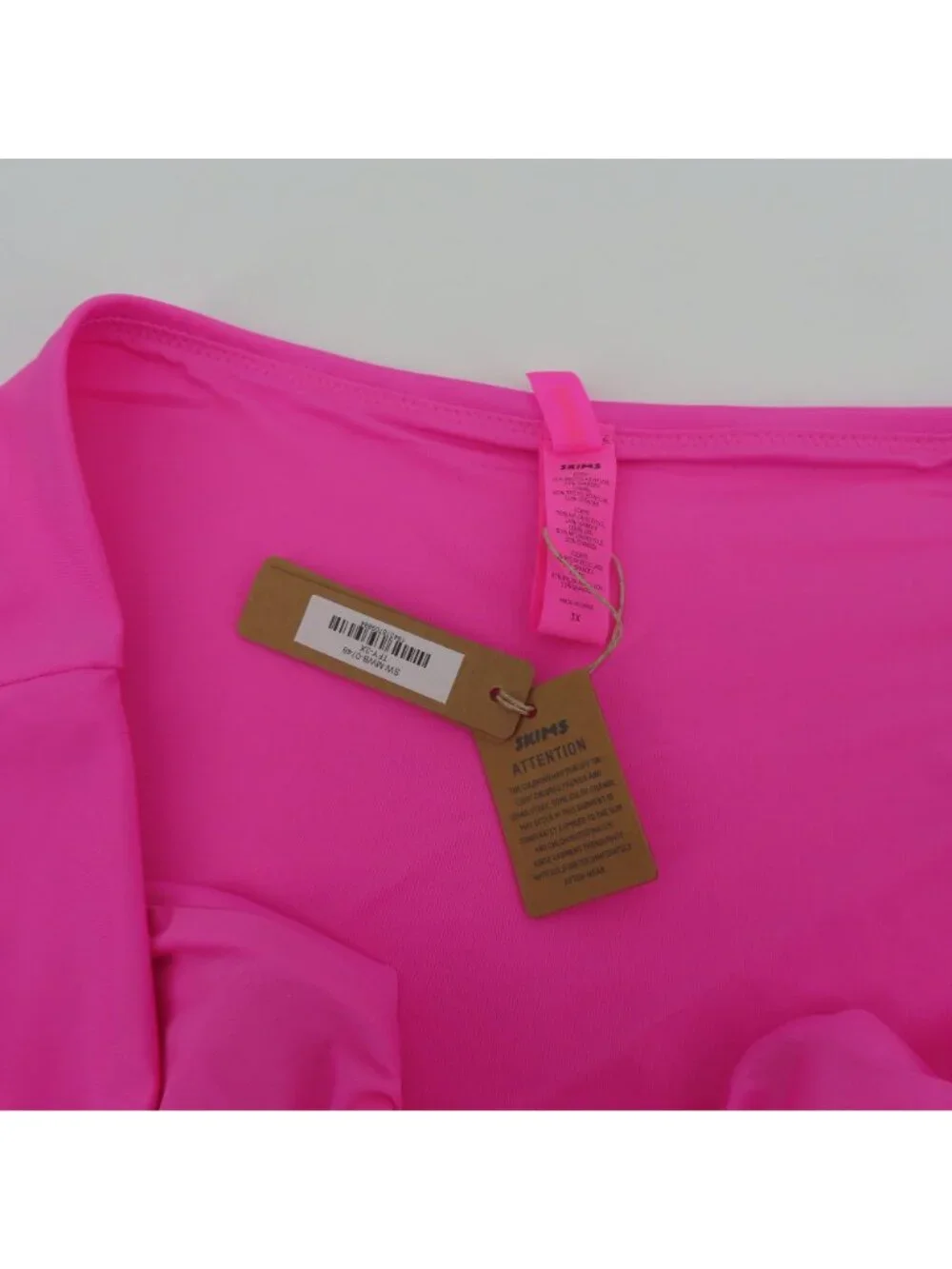 Skims Women 3X Signature Swim Mid Waist Bottom Bikini Taffy Pink SW-MWB-0748 NEW